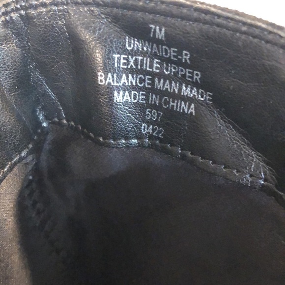 UNISA Faux Suede and Stretch Fabric Black Lug Sole Boots Size 7 - Picture 8 of 11